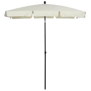 Sombrilla de jardín 198x130x245 cm beige