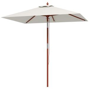 Sombrilla de jardín 200x150x235 cm beige
