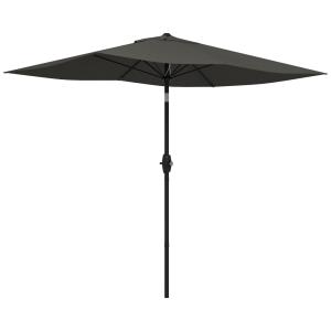 Sombrilla de jardín 205x290x248 cm gris oscuro
