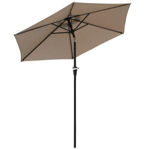 Sombrilla de jardín 230x230x216 cm caqui