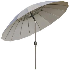 Sombrilla de jardín 250x250x240 cm gris claro