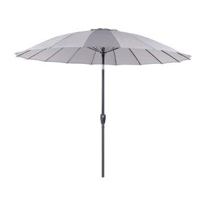 Sombrilla de jardín 255 cm gris claro
