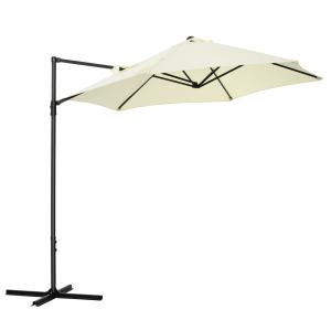 Sombrilla de jardín 256x256x245 cm beige
