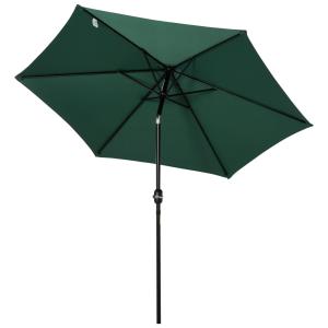 Sombrilla de jardín 260x260x235 cm verde