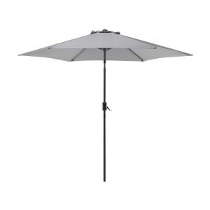 Sombrilla de jardín 270 cm gris oscuro