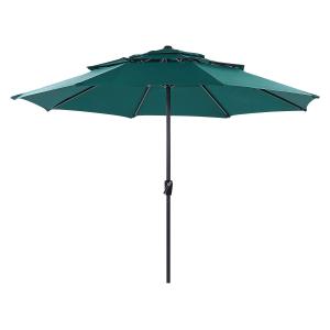 Sombrilla de jardín 285 cm verde esmeralda