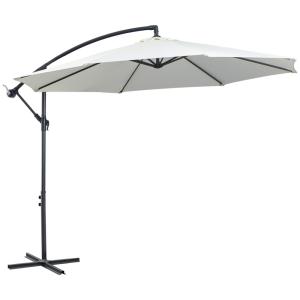 Sombrilla de jardín 295x295x245 cm crema