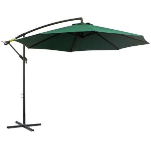 Sombrilla de jardín 295x295x245 cm verde