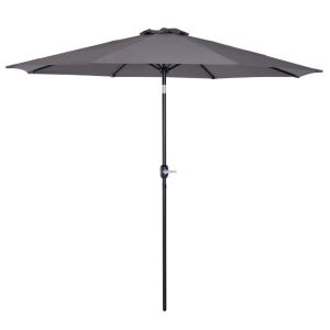 Sombrilla de jardín 295x295x250 cm gris oscuro