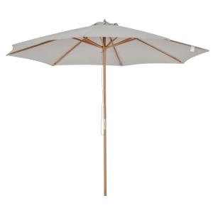 Sombrilla de jardín 300x300x250 cm gris