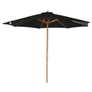 Sombrilla de jardín 300x300x250 cm negro
