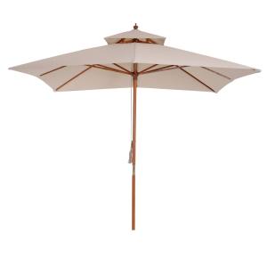 Sombrilla de jardín 300x300x297 cm beige