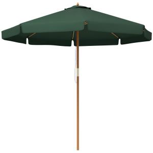 Sombrilla de jardín 325x325x250 cm verde oscuro