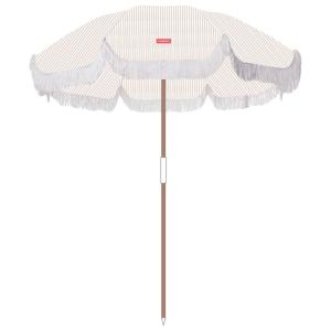 Sombrilla rayas grande poliéster 210x180cm beige