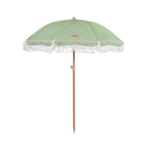 Sombrilla rayas grande poliéster 210x180cm verde