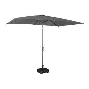 Sombrilla rectangular, gris, 2x3m