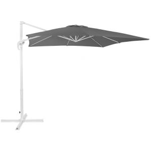 Sombrilla sin volantes 250 cm gris oscuro