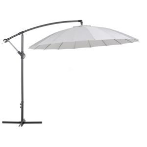 Sombrilla sin volantes 268 cm gris claro