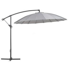 Sombrilla sin volantes 268 cm gris oscuro