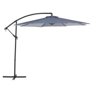 Sombrilla sin volantes 300 cm gris oscuro