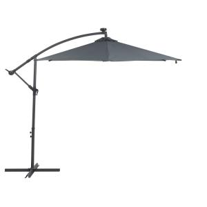 Sombrilla sin volantes led 285 cm grafito