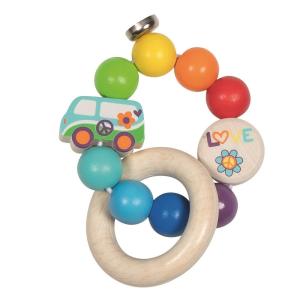 Sonajero furgoneta arcoíris