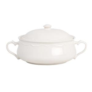 Sopera de gres blanco 32,5x20x11 cm