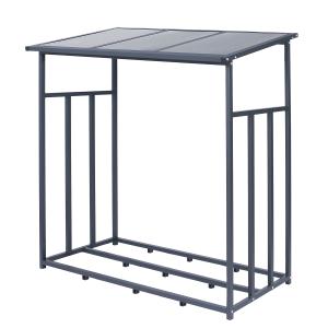 Soporte para leña 185x70x185 cm estantería almacenamiento d…