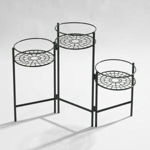 Soporte para m¡macetas de hierro forjado verde