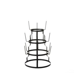 Soporte para tazas de metal negro alt. 50