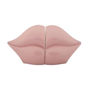 Sujetalibros con forma de boca rosa cm 27x9x13