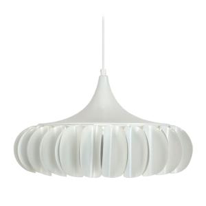 Suspensión cono metal Alt. 80 cm pantalla blanco