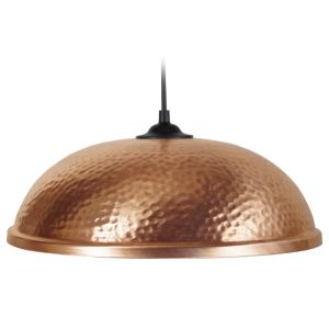 Suspensión cúpula  metal  Alt. 70 cm  pantalla cobre