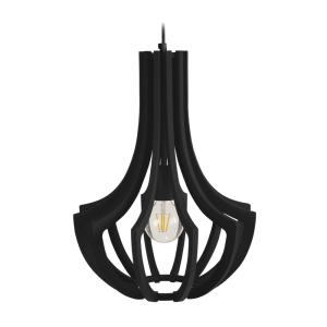 Suspensión etbois madera Alt.107cm negro  ;Pantalla:  negro