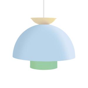 Suspensión irregular metal azul pantalla  azul