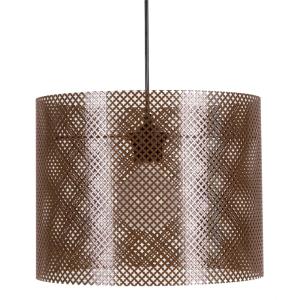 Suspensión metal Alt.80cm negro ;Pantalla:  marrón