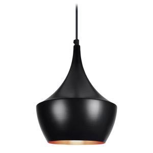 Suspensión metal Alt.88cm negro ;Pantalla:  negro ,cobre