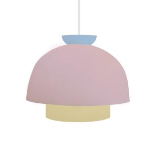 Suspensión metal multicolor pantalla rosa