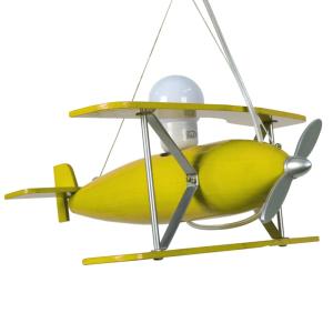 Suspensión  tosel ,madera,amarillo,a74xd40xp40cm