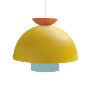Suspensión  tosel ,metal,amarillo,a110xd 30xp30cm