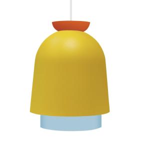 Suspensión  tosel ,metal,amarillo,a110xd18xp18cm