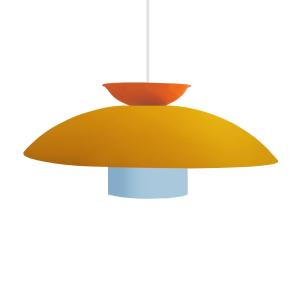 Suspensión  tosel ,metal,amarillo,a110xd40xp40 cm