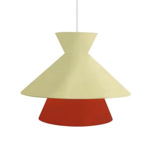 Suspensión  tosel ,metal,beige,a110xd 29x p 29cm