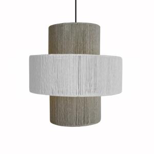 Suspensión tosel ,metal-fibra,blanco ,a90xd30xp30cm