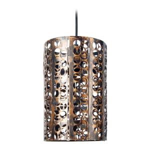 Suspensión tosel ,metal,negro ,a85xd 18x p 18cm