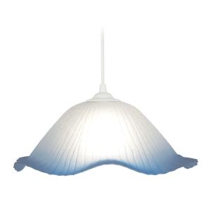 Suspensión  tosel ,vidrio,azul ,a70xd36xp36cm