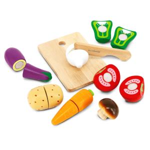Tabla de cortar verduras para niños de madera natural multi…