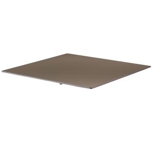 Tablero de mesa de 70 x 70 cm laminado en color topo