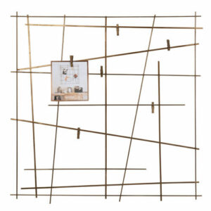 Tablón desestructurado de metal color bronce 60x60