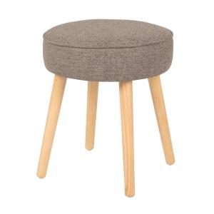 Taburete en gris antracita y madera de hevea